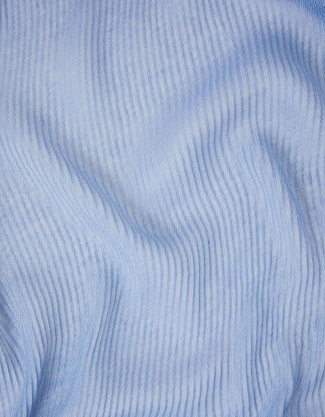 Lightweight Pleat Scarf Blue, Blue (BLUE), large
