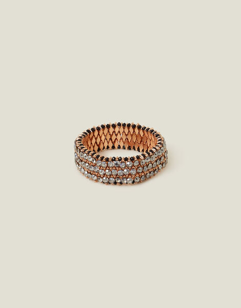 Beaded Stretch Wide Bracelet, , large