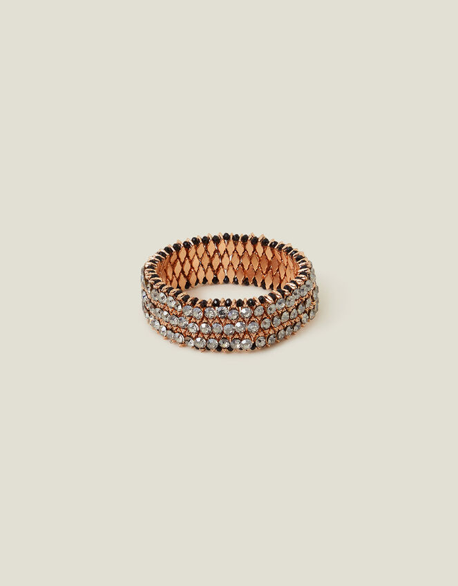Beaded Stretch Wide Bracelet, , large