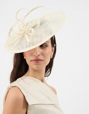 Loop Disc Fascinator, Ivory (IVORY), large