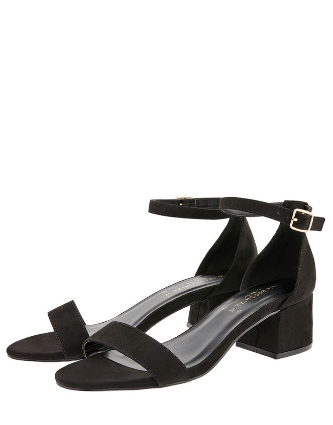 Block Heel Sandals, Black (BLACK), large