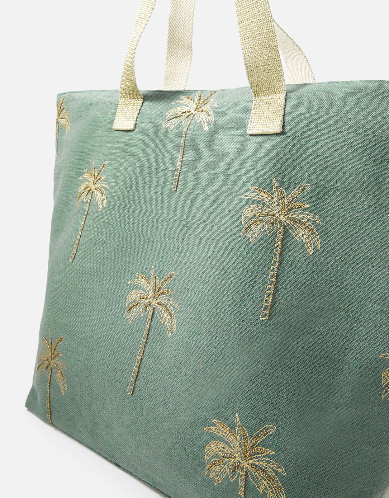 Palm leaf on sale beach bag