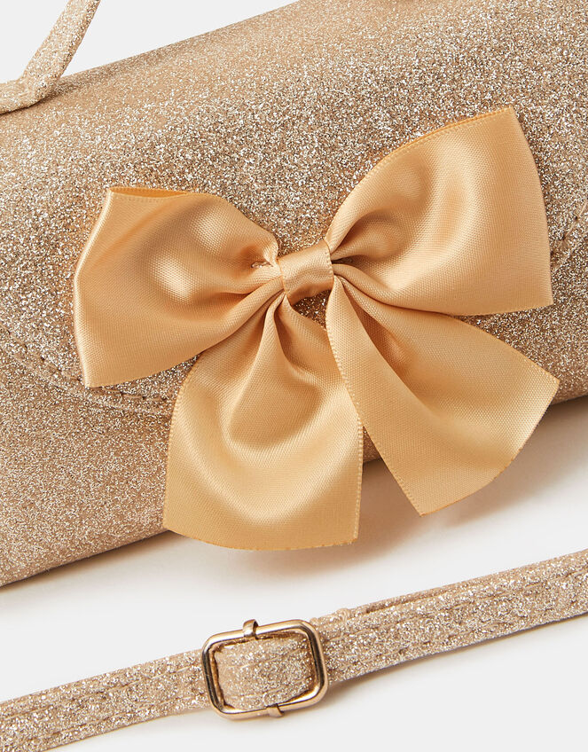 Girls Sparkle Bow Handbag, , large