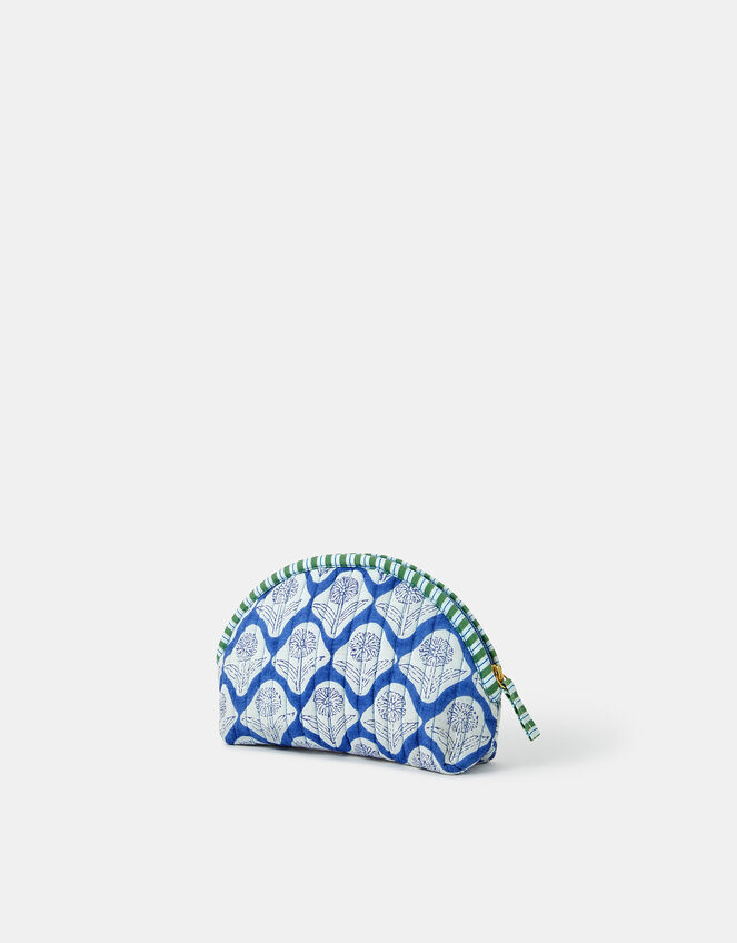 Dandelion Print Quilted Make Up Bag, , large
