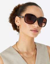 Rachel Metal Detail Sunglasses, , large
