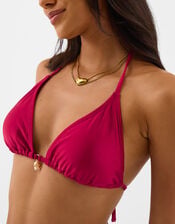 Starfish Charm Triangle Bikini Top, Red (RED), large