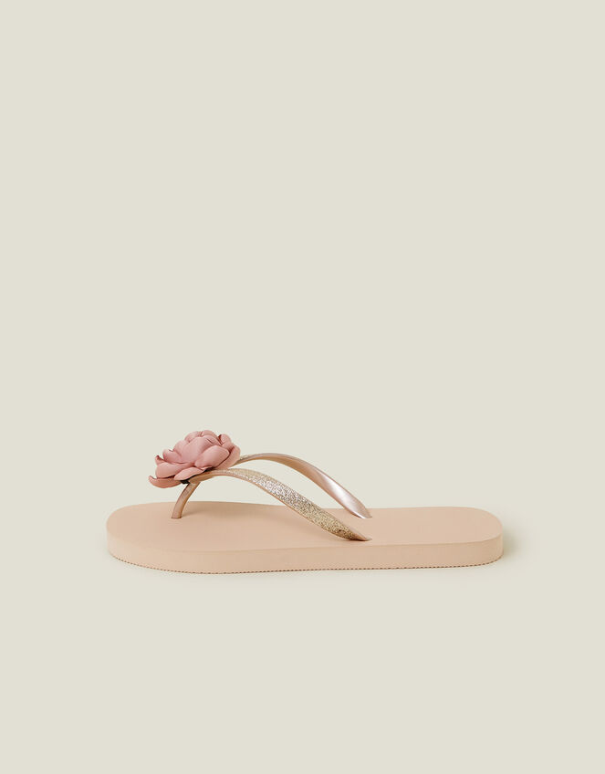 Corsage Flip Flops, Nude (NUDE), large