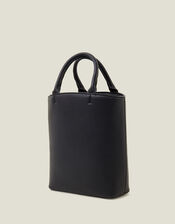 Handheld Bucket Bag, Black (BLACK), large
