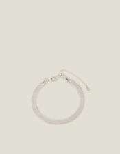Sterling Silver-Plated Snake Chain Bracelet, , large