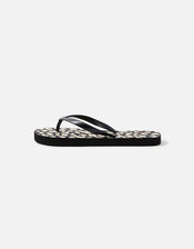 Leopard Print Flip Flops, Leopard (LEOPARD), large