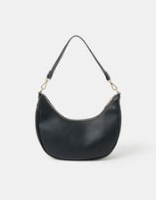 Crescent Shoulder Bag, Black (BLACK), large