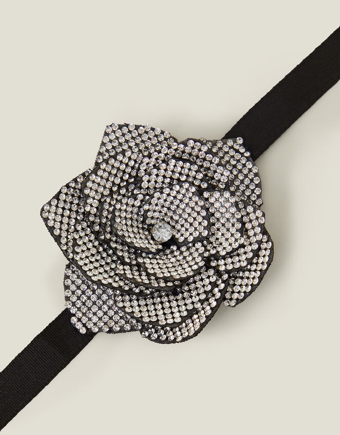 Diamante Corsage Choker Necklace, , large