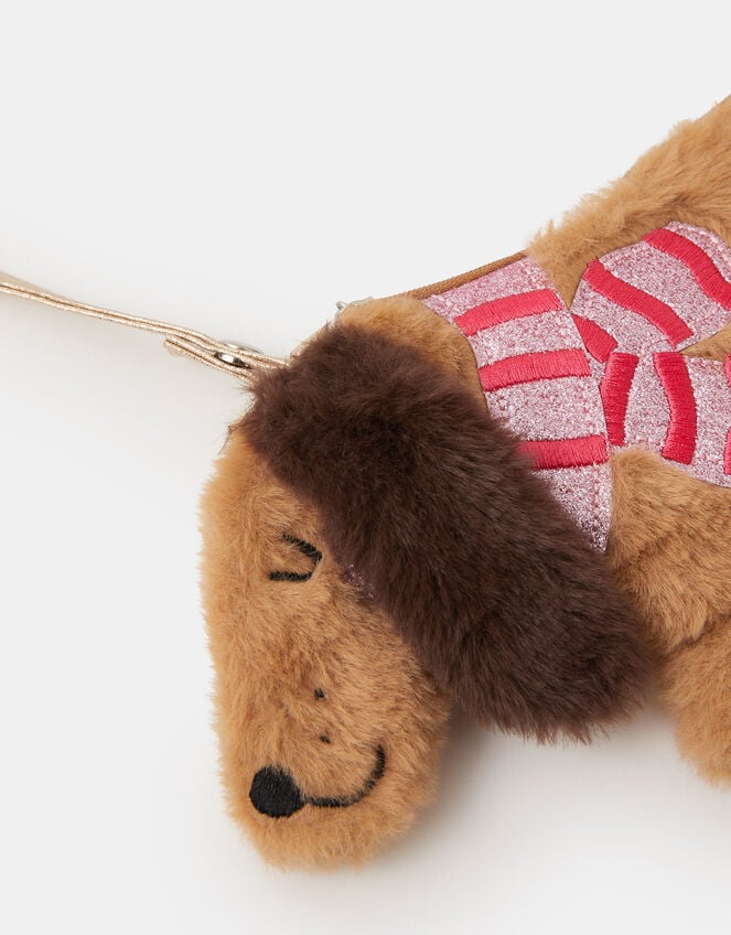 Girls Sausage Dog Crossbody Bag, , large