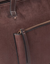 Rachel Zip Front Laptop Tote Bag, Brown (CHOCOLATE), large