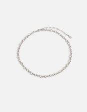 Stainless Steel Chain Necklace, Silver (SILVER), large