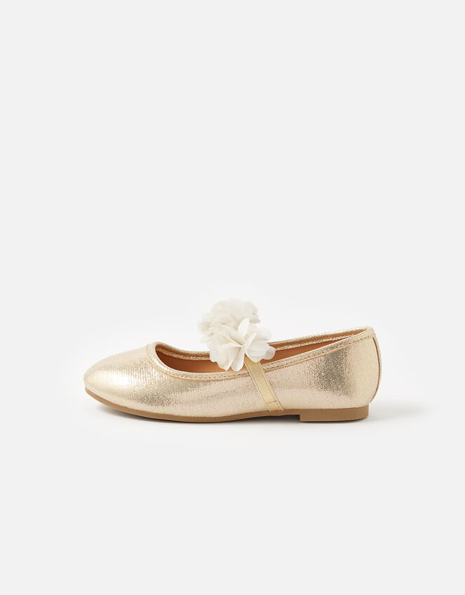 Corsage Ballerina Flats , Gold (GOLD), large