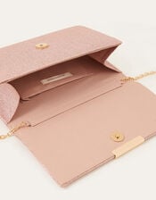 Metallic Box Clutch Bag, , large
