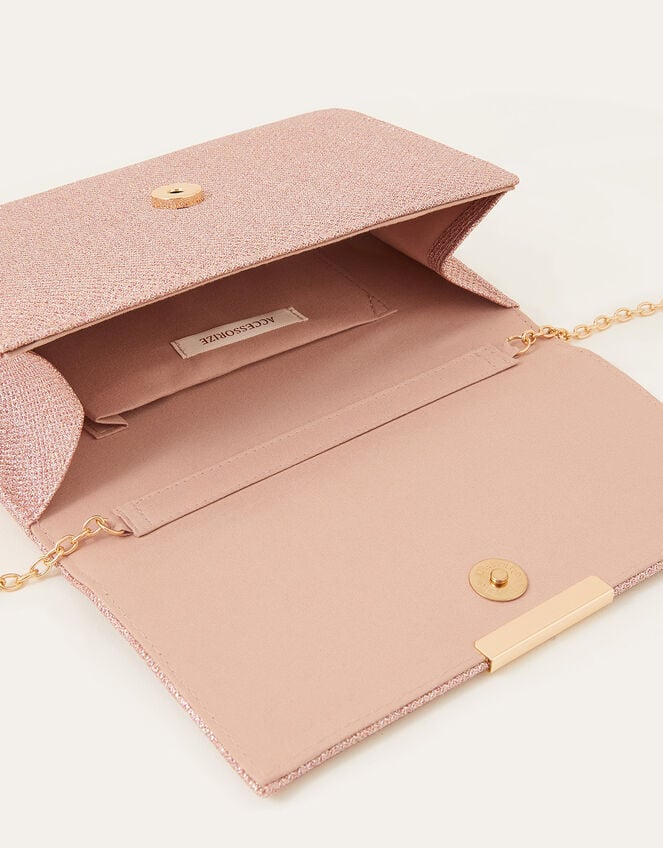 Metallic Box Clutch Bag, , large