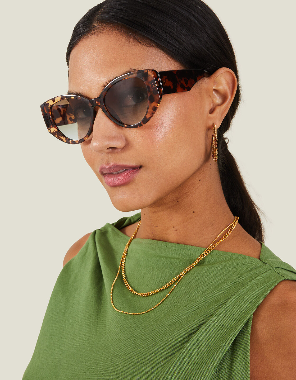 小物 Tostalgic sunglasses / tortoiseshell Tortoiseshell sunglasses - GEORGETTE