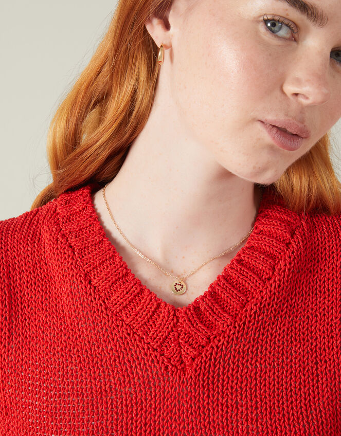 Sparkle Heart Pendant Necklace, , large
