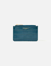 Croc Card Holder, Blue (BLUE), large