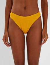 Crinkle Bikini Bottoms, Yellow (YELLOW), large