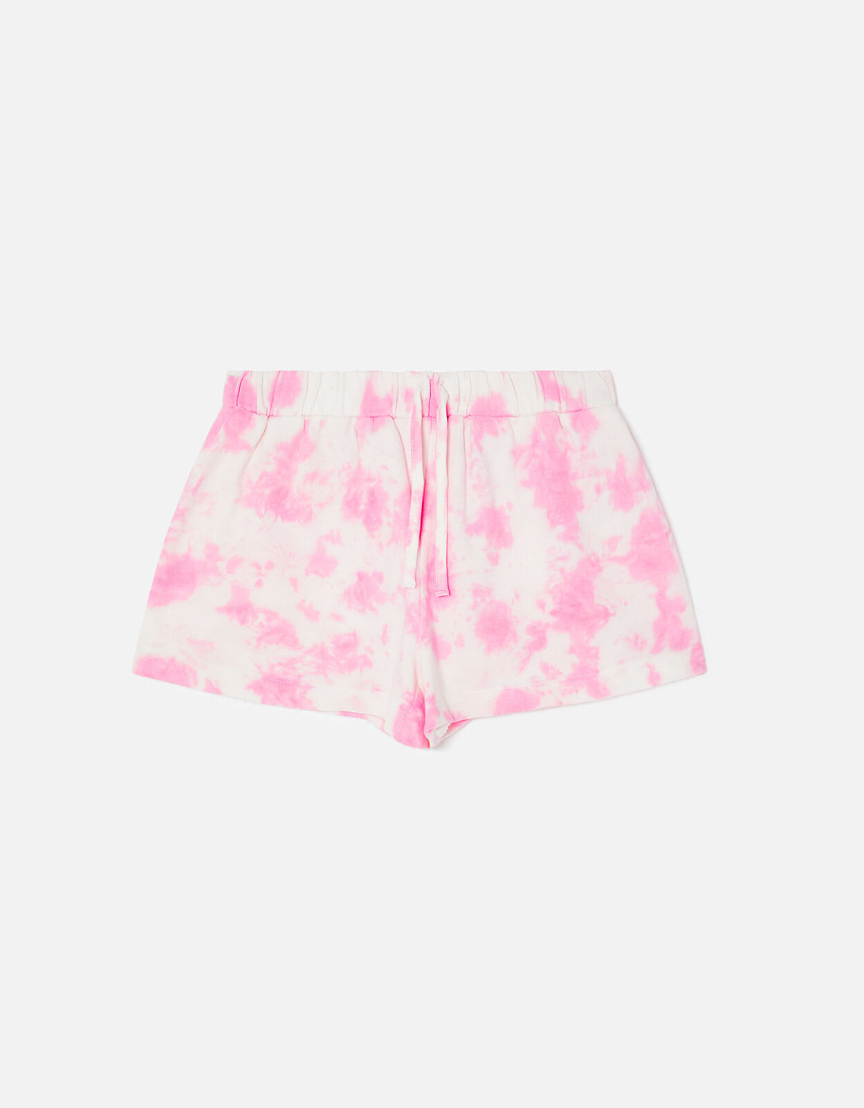 Girls Tie Dye Jogger Shorts Pink 