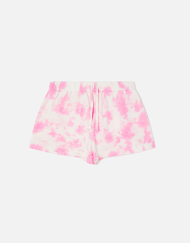 Girls Tie Dye Jogger Shorts, Pink (PINK), large