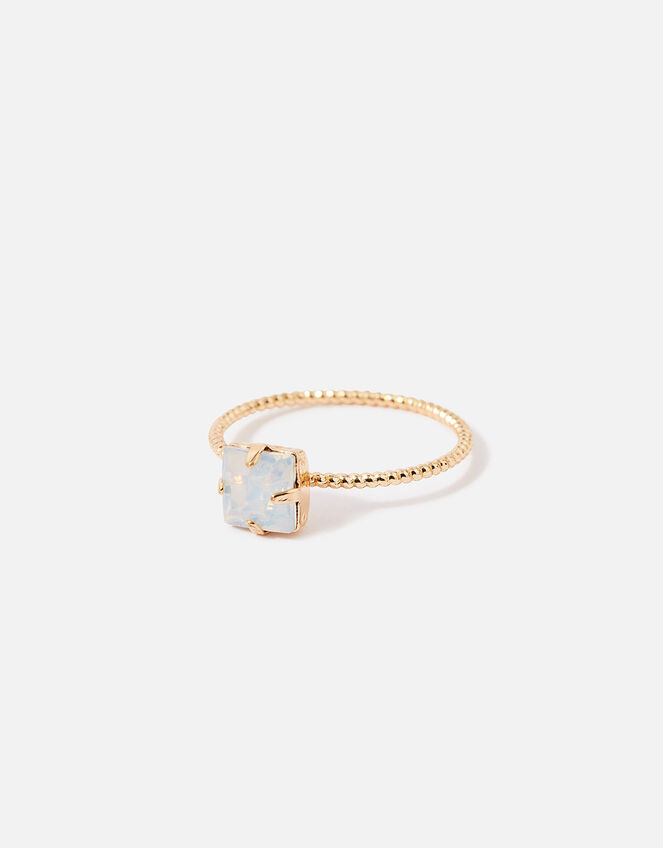 Opal Stone Ring, Blue (BLUE), large