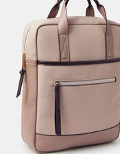 Pocket Top Handle Backpack, Brown (MOCHA), large