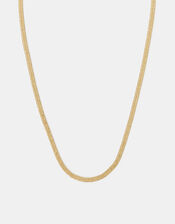 14ct Gold-Plated Omega Chain Necklace, , large
