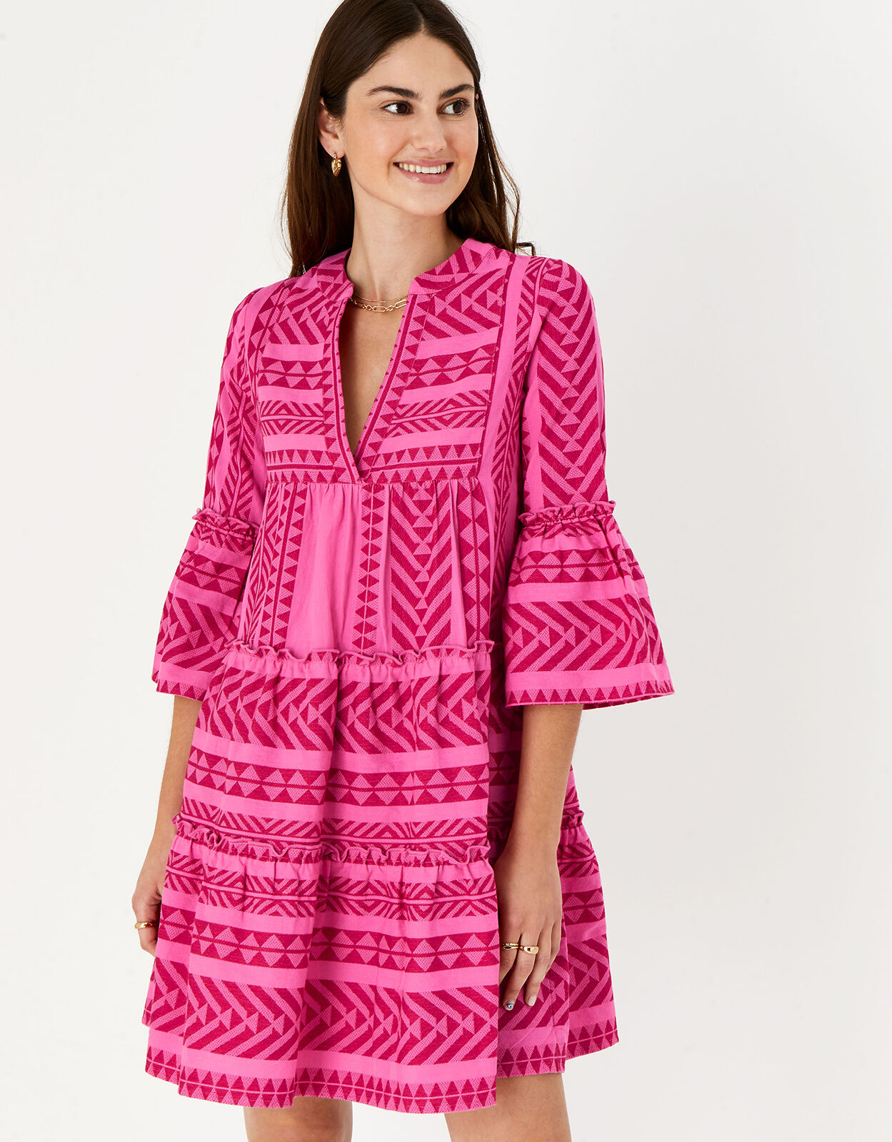 Flute sleeve dress uk cheap