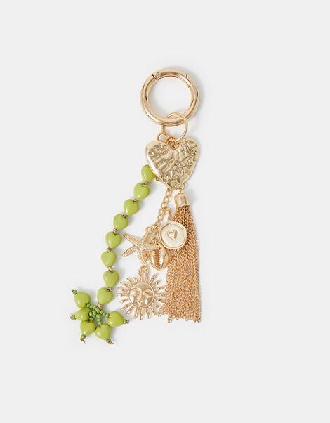 Heart Tassel Bag Charm, , large