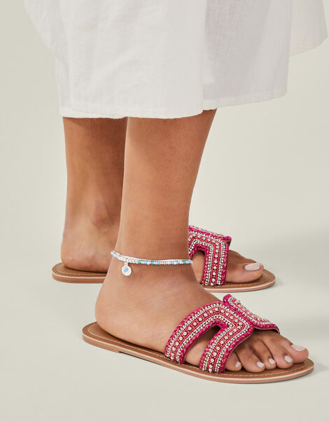 3-Pack Mix Bead Anklets, , large