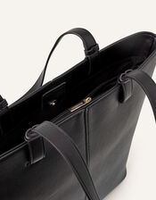 Contrast Stitch Laptop Tote Bag, , large