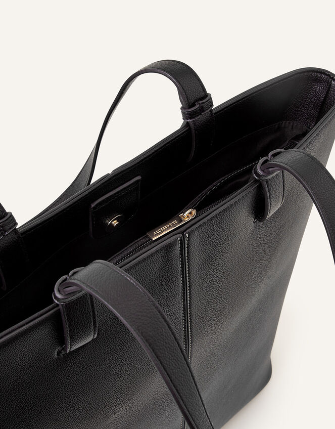 Contrast Stitch Laptop Tote Bag, , large