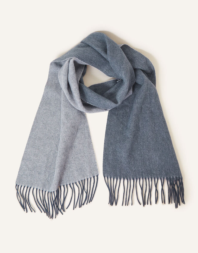 Luxury Wool Scarf Blue