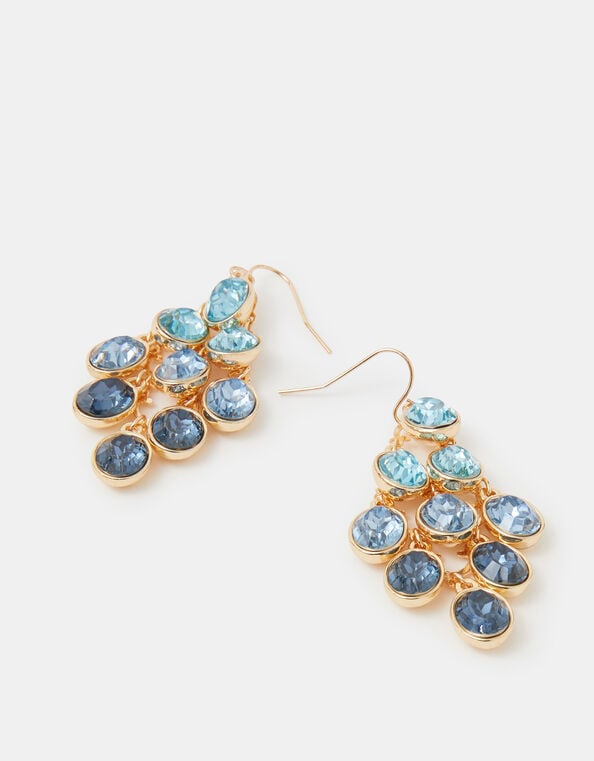 Ombr&eacute; Cascading Gemstone Drop Earrings  , , large