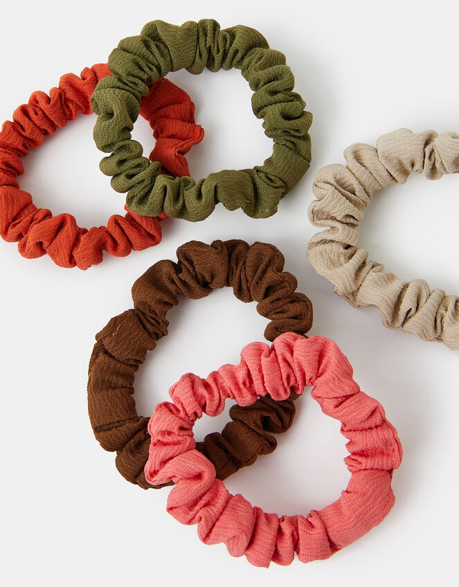 5-Pack Skinny Hair Scrunchies, , large