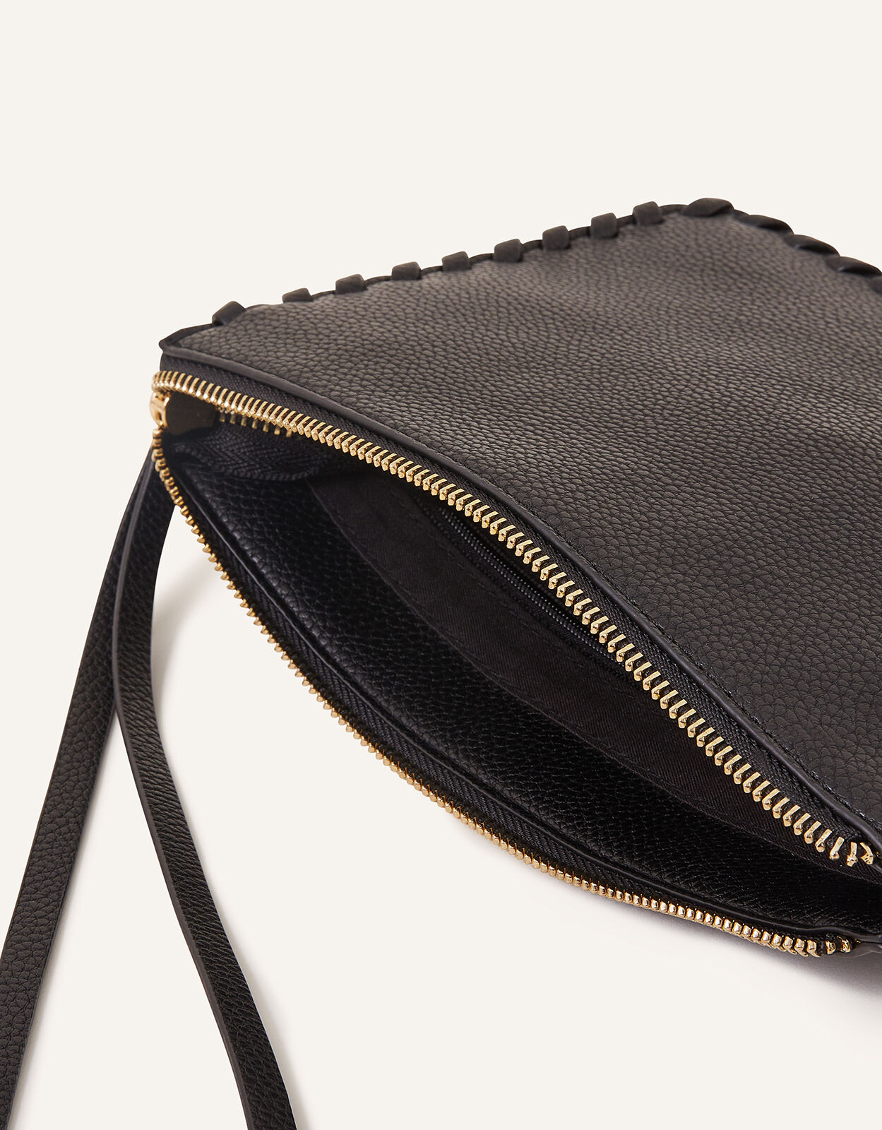 Large gusset clearance leather crossbody bag