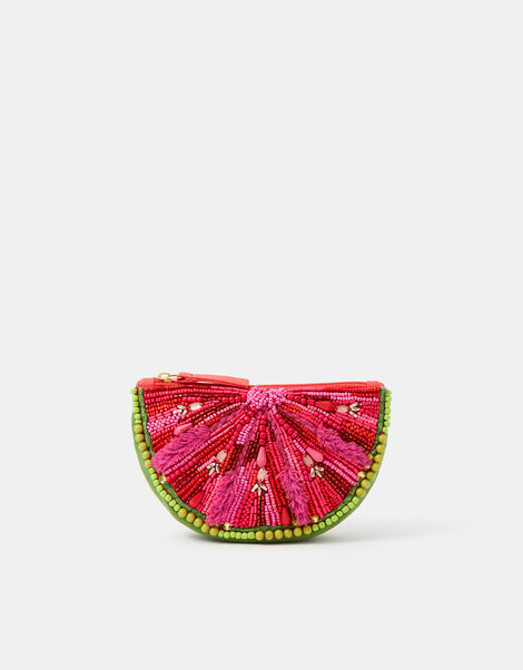 Beaded Watermelon Coin Purse, , large