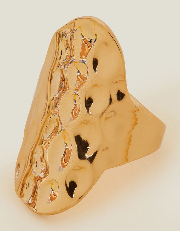 Textured Oval Ring Gold, Gold (GOLD), large