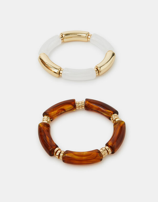 2-Pack Chunky Resin Stretch Bracelets, , large