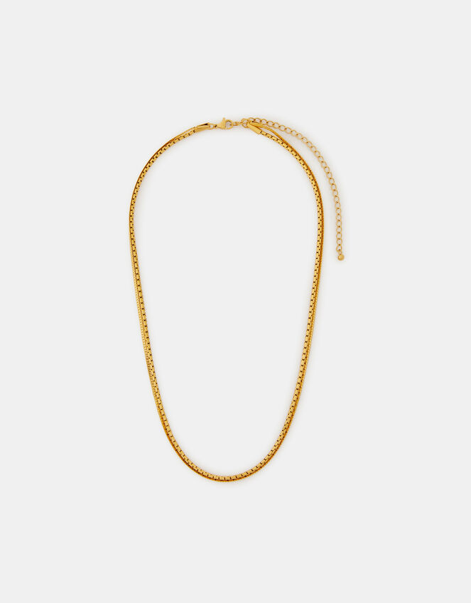 Stainless Steel Layered Chain Necklace, , large