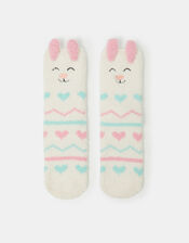 Girls Bunny Bed Socks, Pink (PINK), large