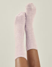 Sparkle Chenille Bed Socks, Pink (PINK), large