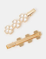 2-Pack Lucky Clover Hair Clips, , large