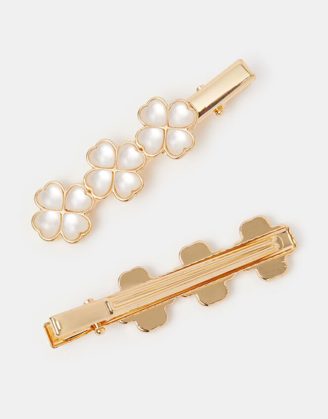 2-Pack Lucky Clover Hair Clips, , large