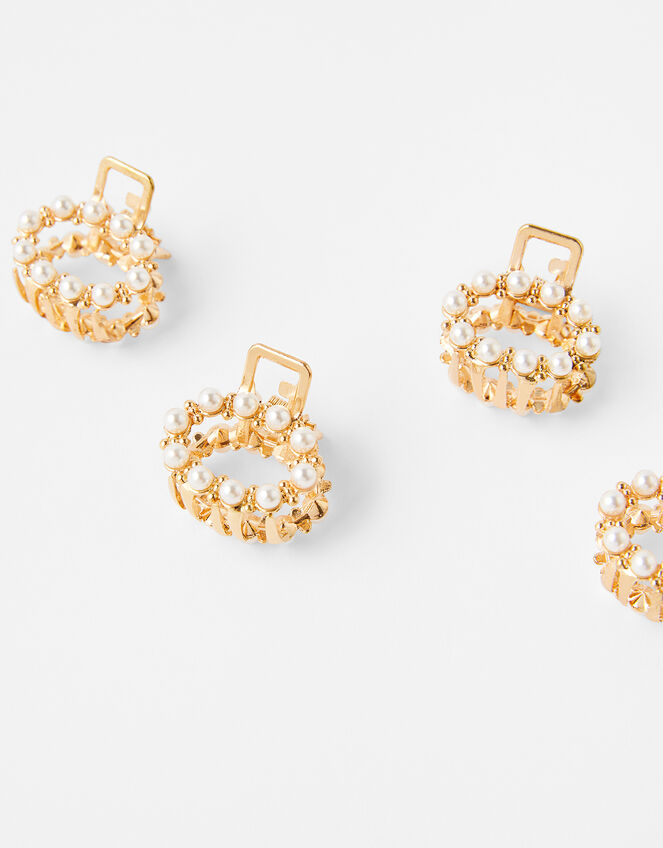 Pearly Mini Bulldog Hair Clip Set | Hair bands & Scrunchies | Accessorize UK