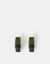 Resin Square Hoop Earrings, , large